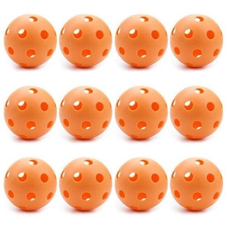 BOOKAZINE 12 Orange Poly Baseballs - Regulation Size TI43128
